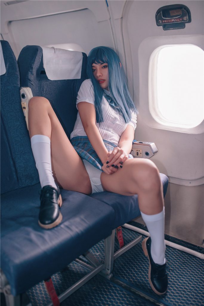 阿朱之乘坐航空飛機上的X幻想 (42P+2V-456M) COSPLAY-第1張