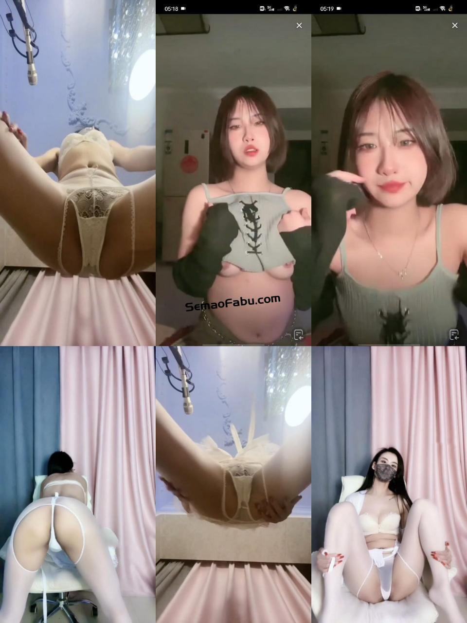 【抖音福利】王紫+小羊bb 私播露臉露點模拟被操4部